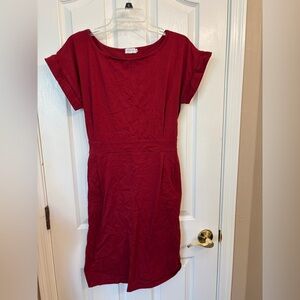 Miselon Pink & Red Tieback Dresses Set of 2 Women’s Size XL Comfy Casual